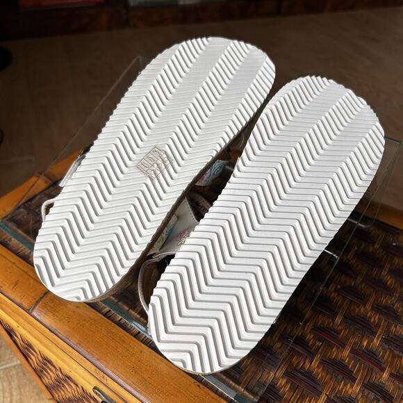 L'Artiste x Jane & Coco Leather Sandals Gabriola White Multi Size 38 (7.5-8) - Picture 6 of 11